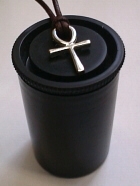 Small Ankh on a Camera Film Pack
